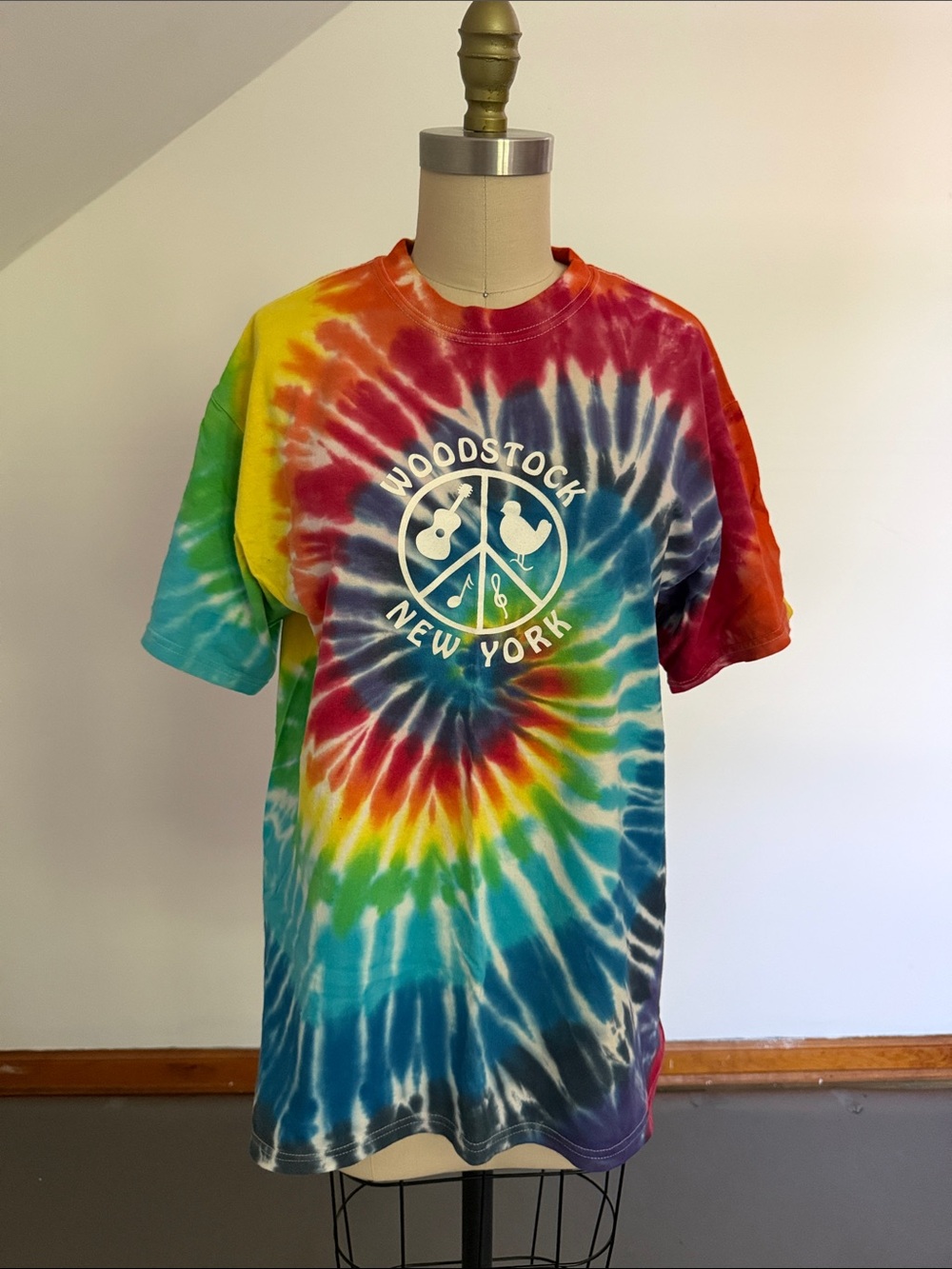 Woodstock Tie-Dye Spiral Cotton Tee